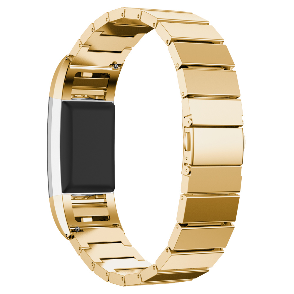 Fitbit Charge 2 stalen schakel band - goud