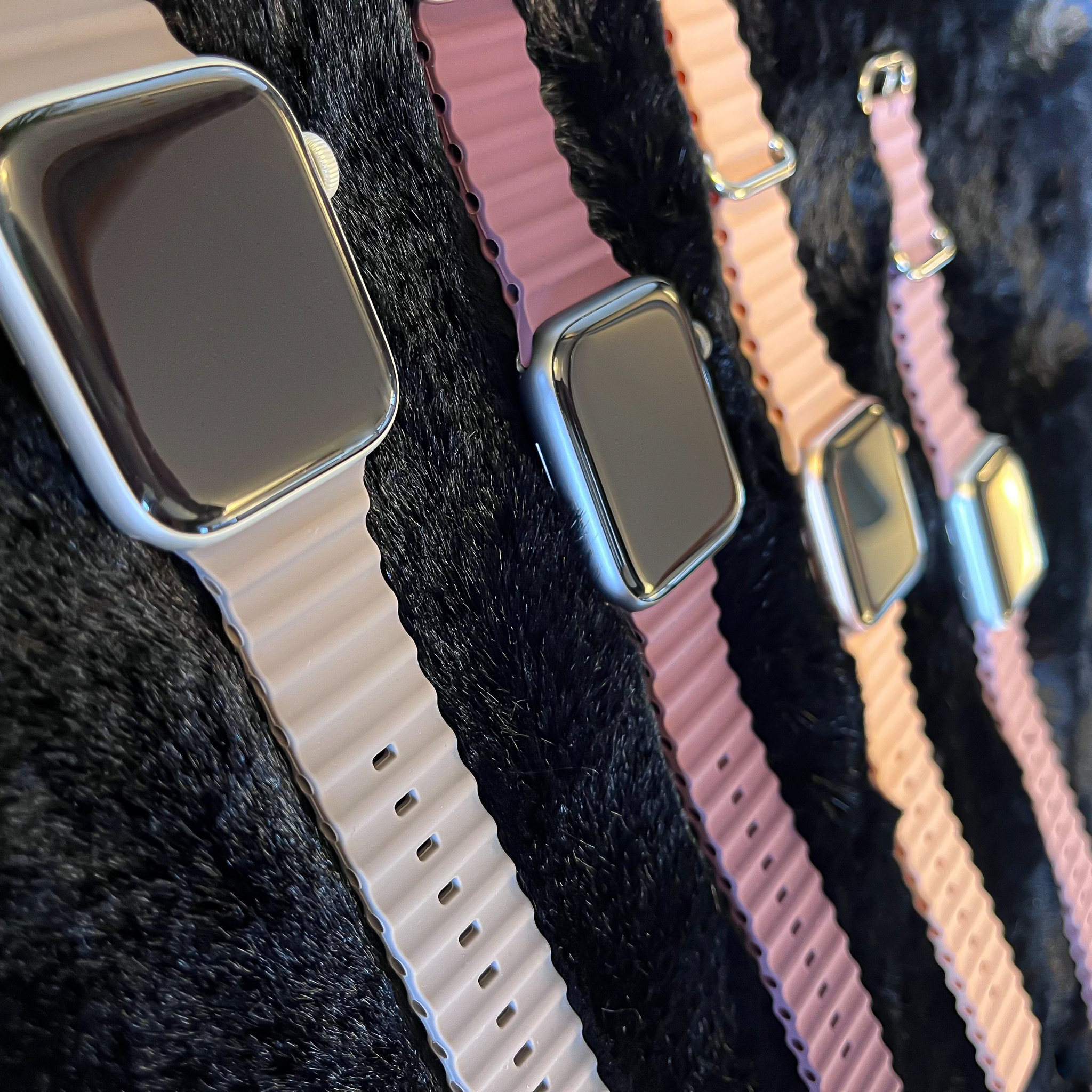 Apple Watch sport ocean band - kust grijs