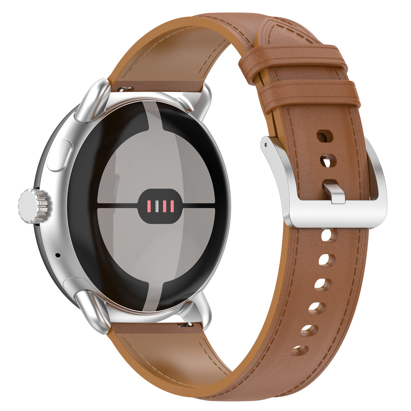 Google Pixel Watch leren band - lichtbruin