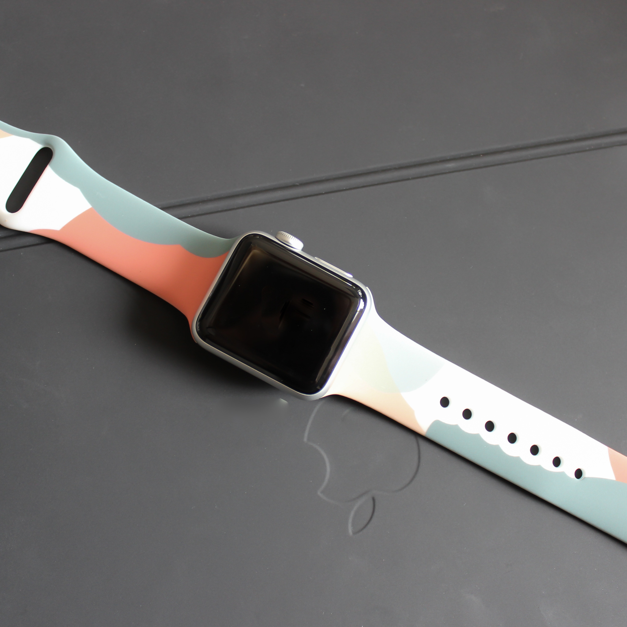 Apple Watch sport band - mango groen