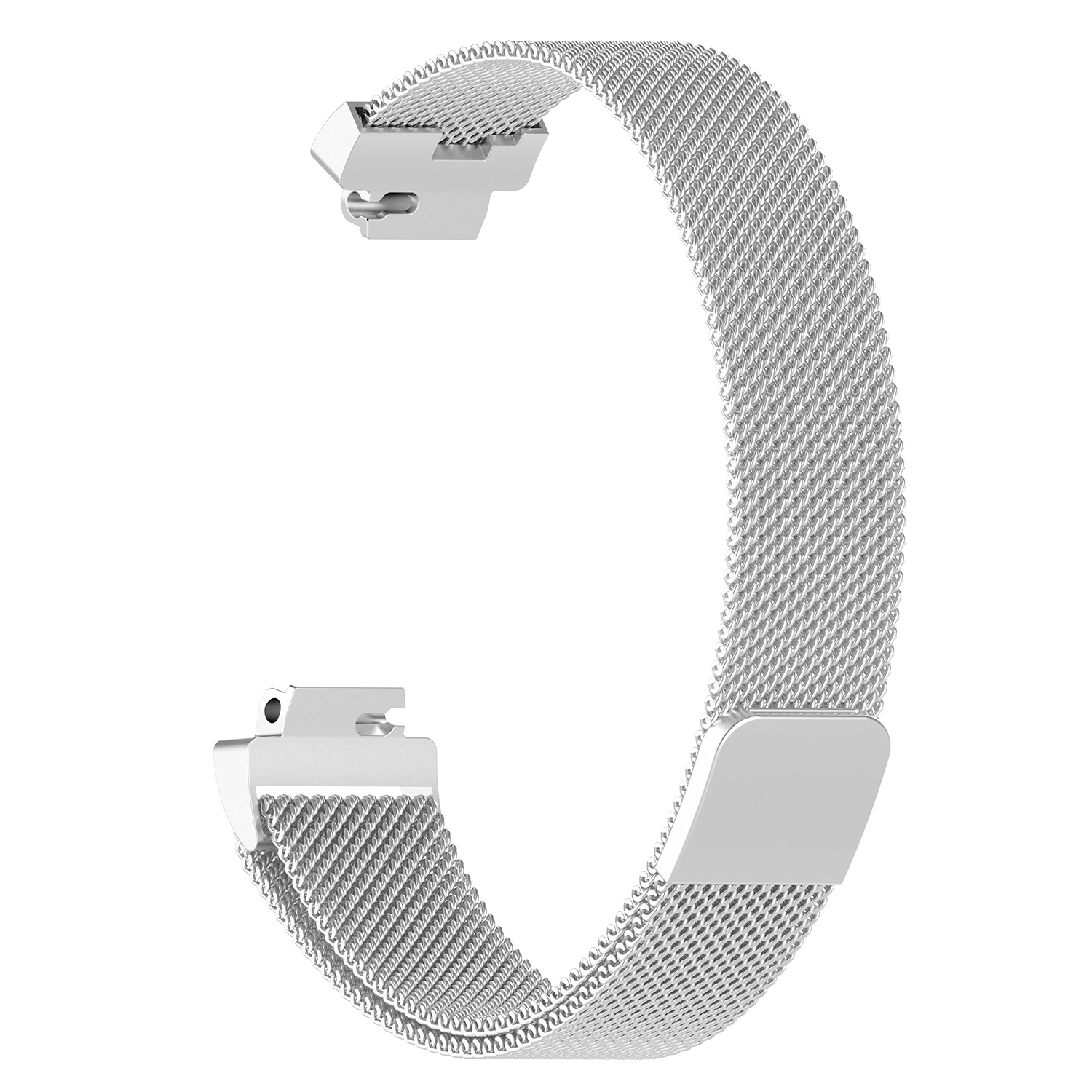 Fitbit Inspire milanese band - zilver
