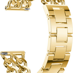 Samsung Galaxy Watch cowboy stalen schakel band - goud