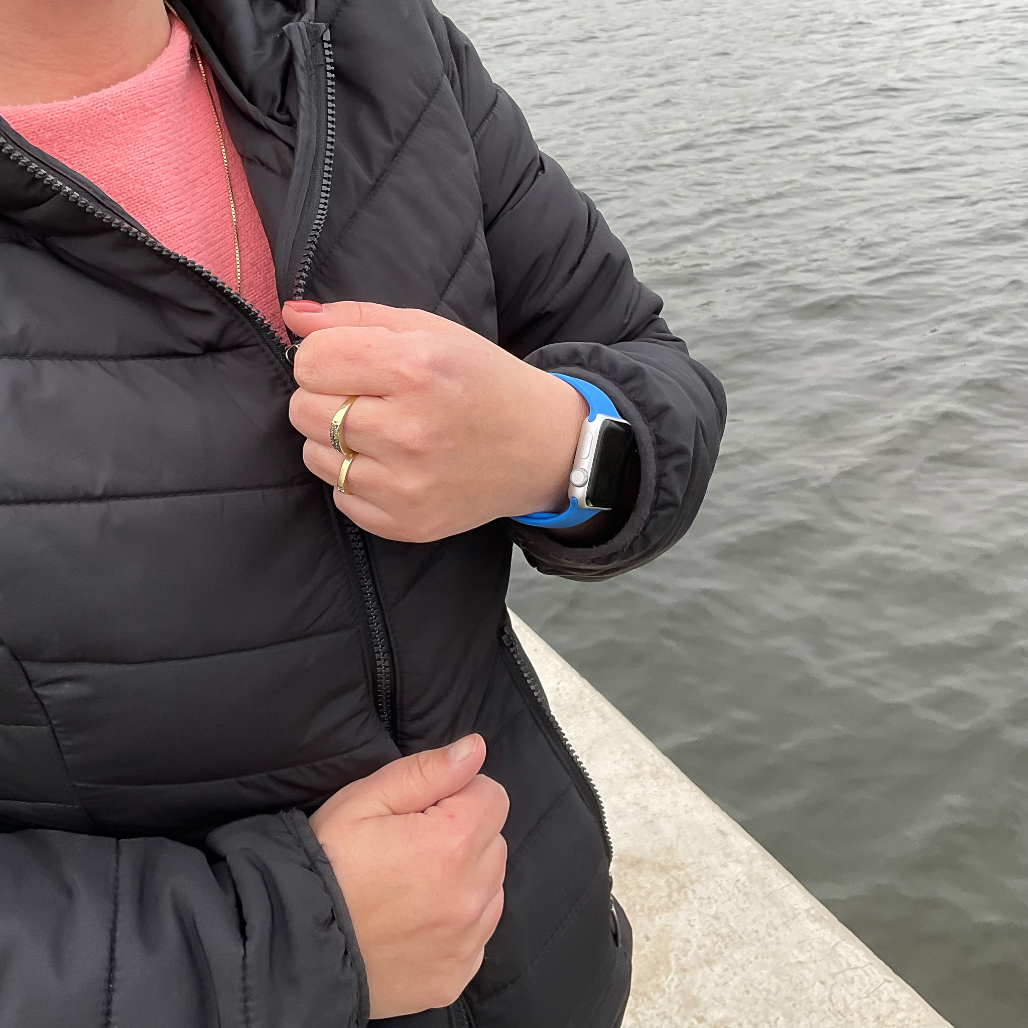 Apple Watch sport band - capri blauw