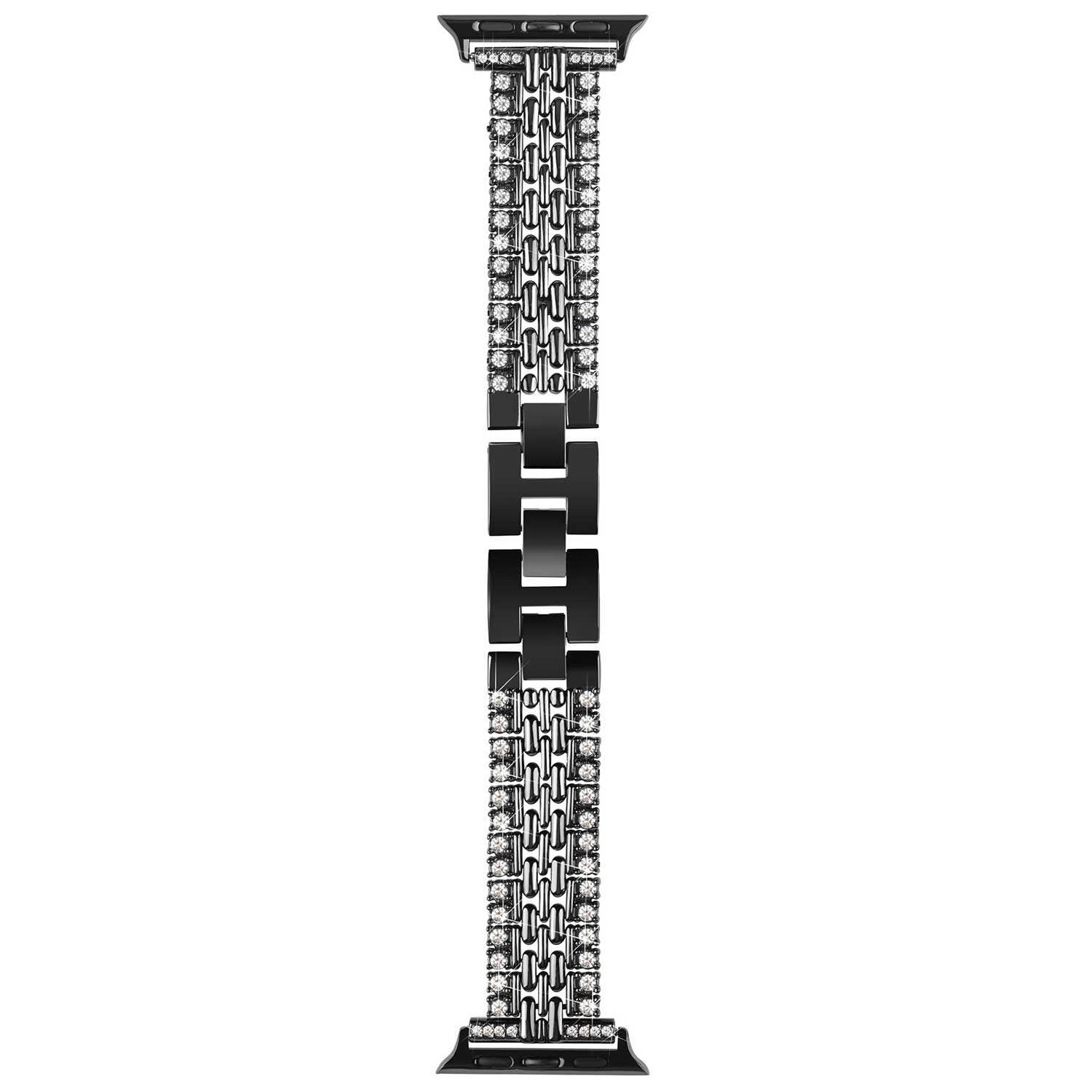 Apple-Watch-diamant-stalen-schakel-band-Eline-zwart-7440850198121-123watches-foto2