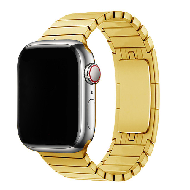 Apple Watch stalen schakel band - goud