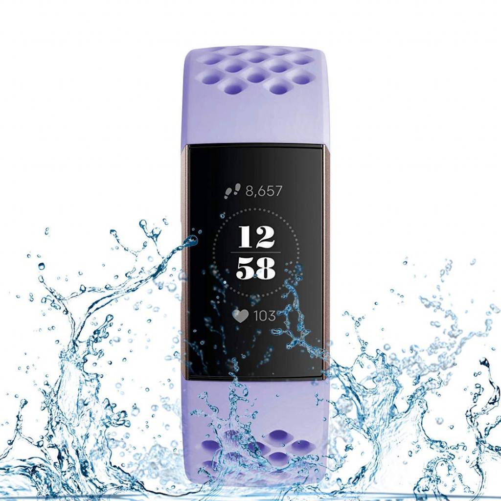 Fitbit Charge 3 & 4 sport point band - lavendel
