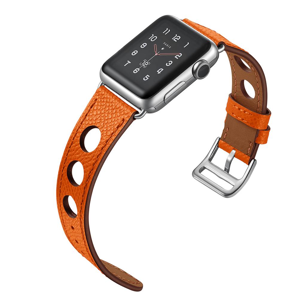 Apple Watch leren hermes band - oranje
