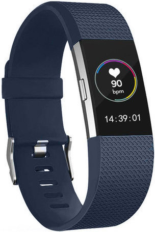 Fitbit Charge 2 sport band - middernacht blauw