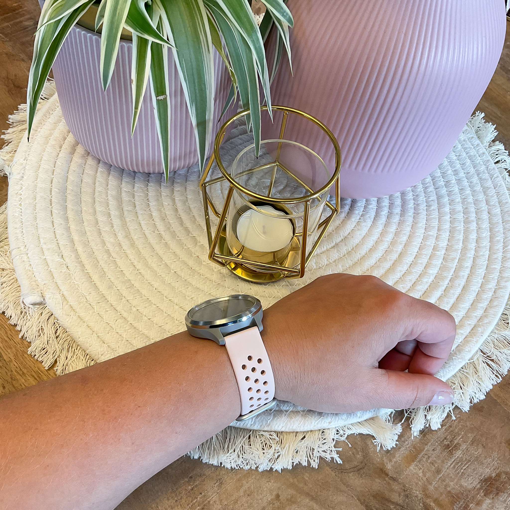 Garmin Vivoactive / Vivomove sport dubbel gesp band - roze