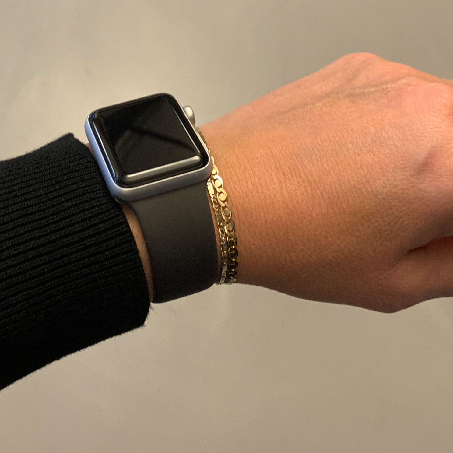 Apple Watch sport band - grijs
