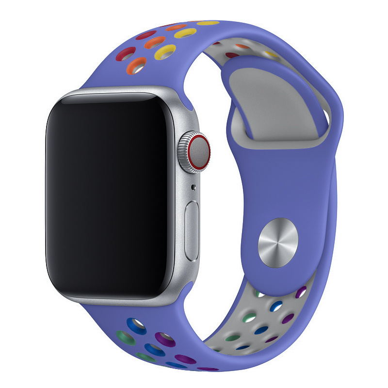 Apple Watch dubbel sport band kleurrijk paars 123watches