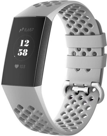 Fitbit Charge 3 & 4 sport point band - grijs
