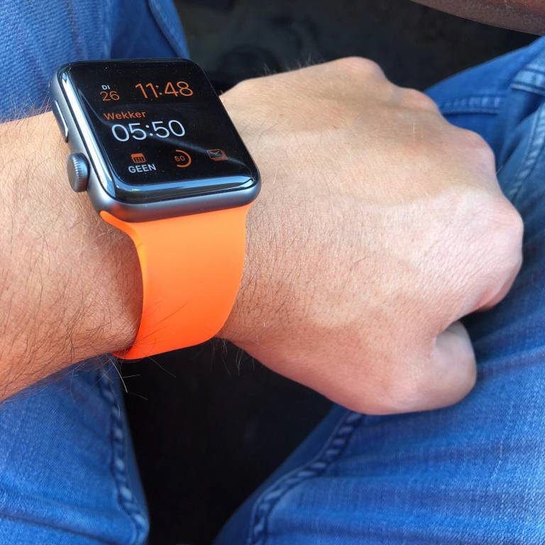 Apple Watch sport band - oranje