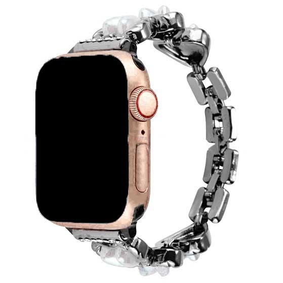 Apple-Watch-hart-stalen-schakel-band-Demi-zwart-7440850187132-123watches-hoofdfoto
