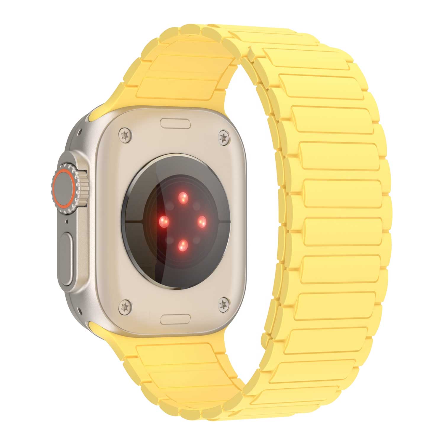 Apple Watch band Zyro – siliconen – geel