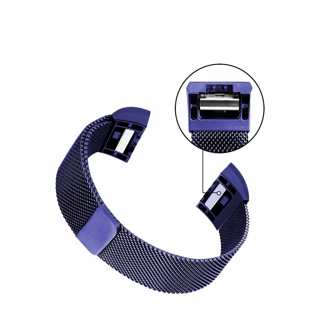 Fitbit Charge 2 milanese band - blauw