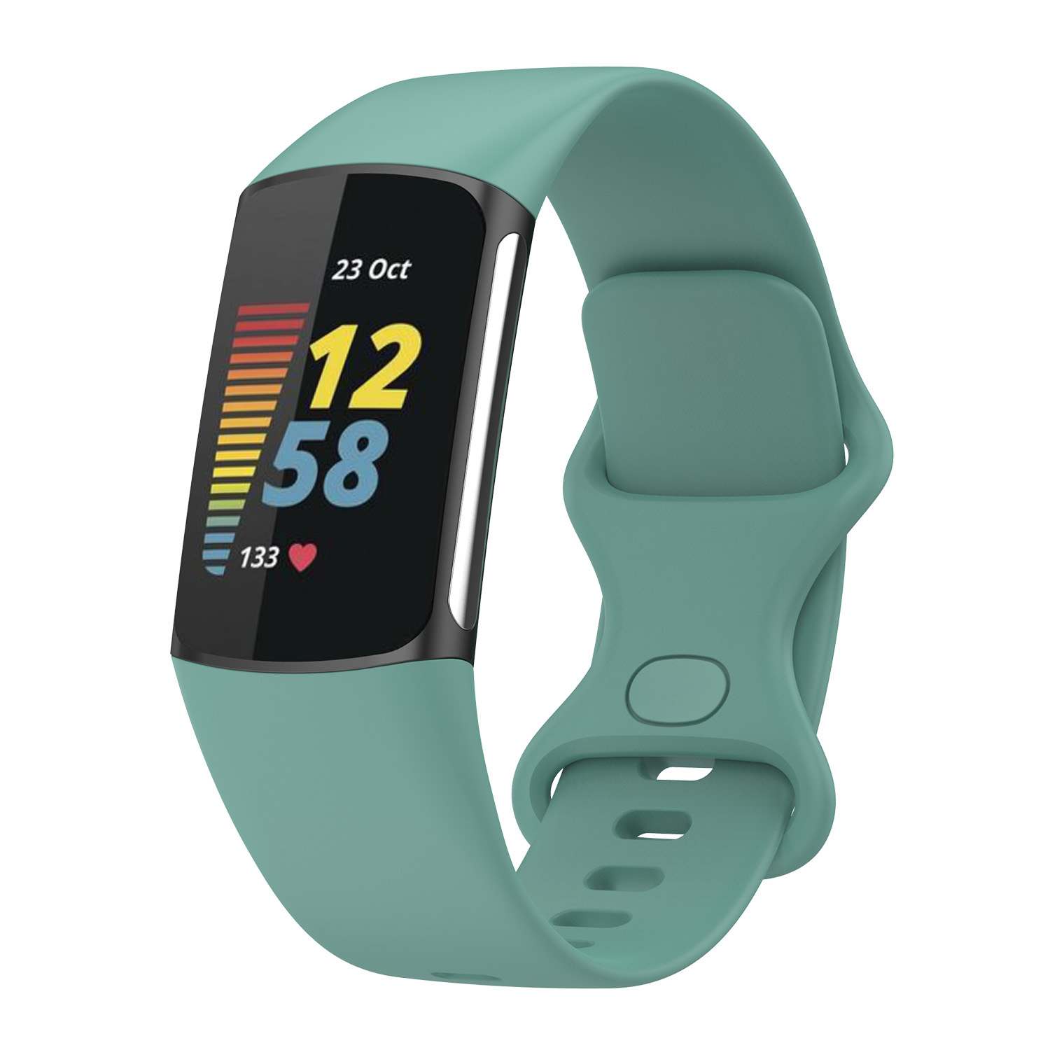 Fitbit Charge 5 sport band - dennengroen