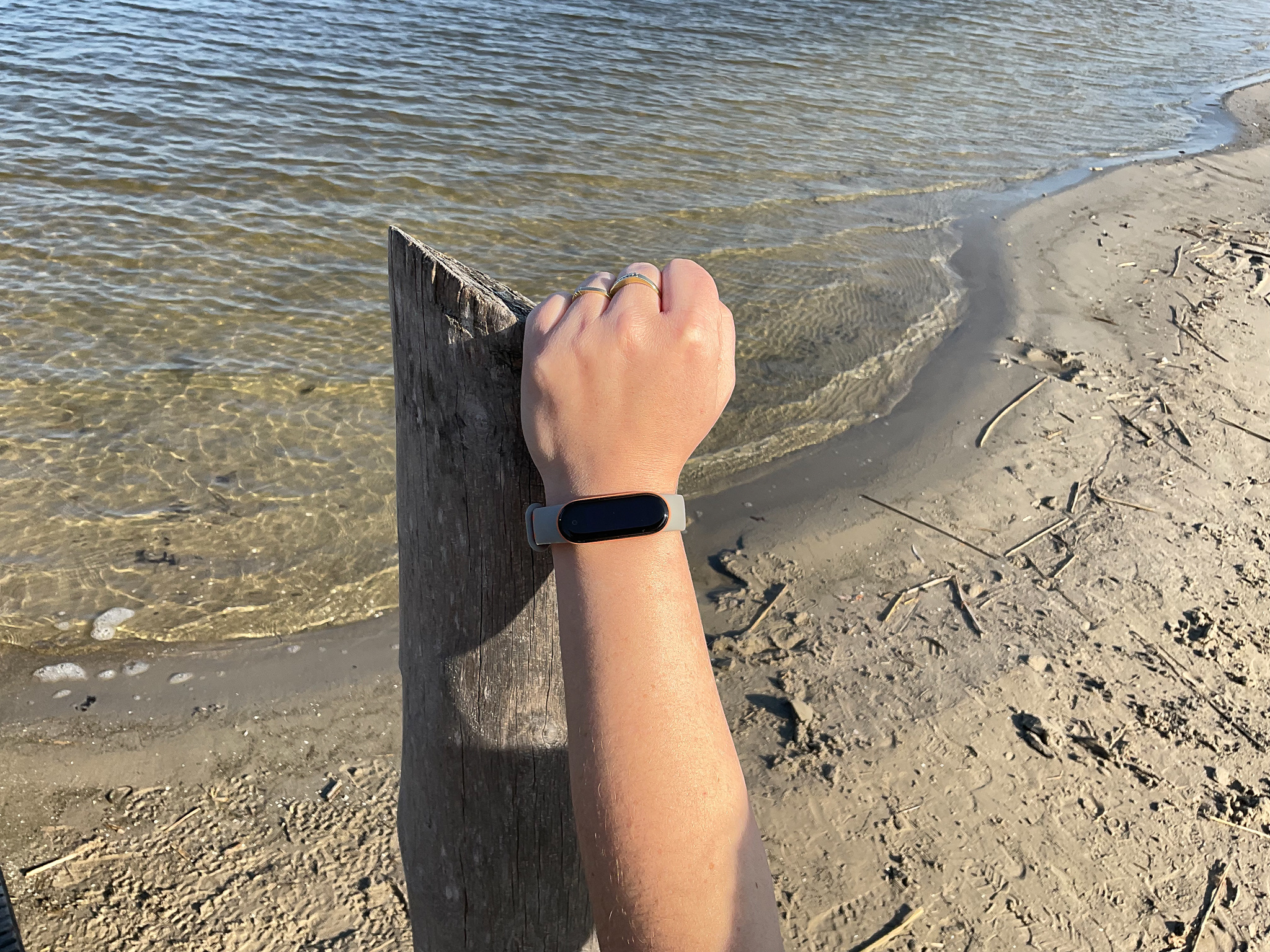 Xiaomi Mi 5/6 dubbel sport band - grijs oranje