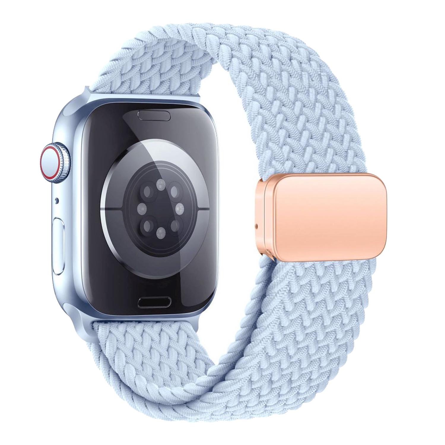 Apple Watch bandje Zyra - nylon - Lichtblauw