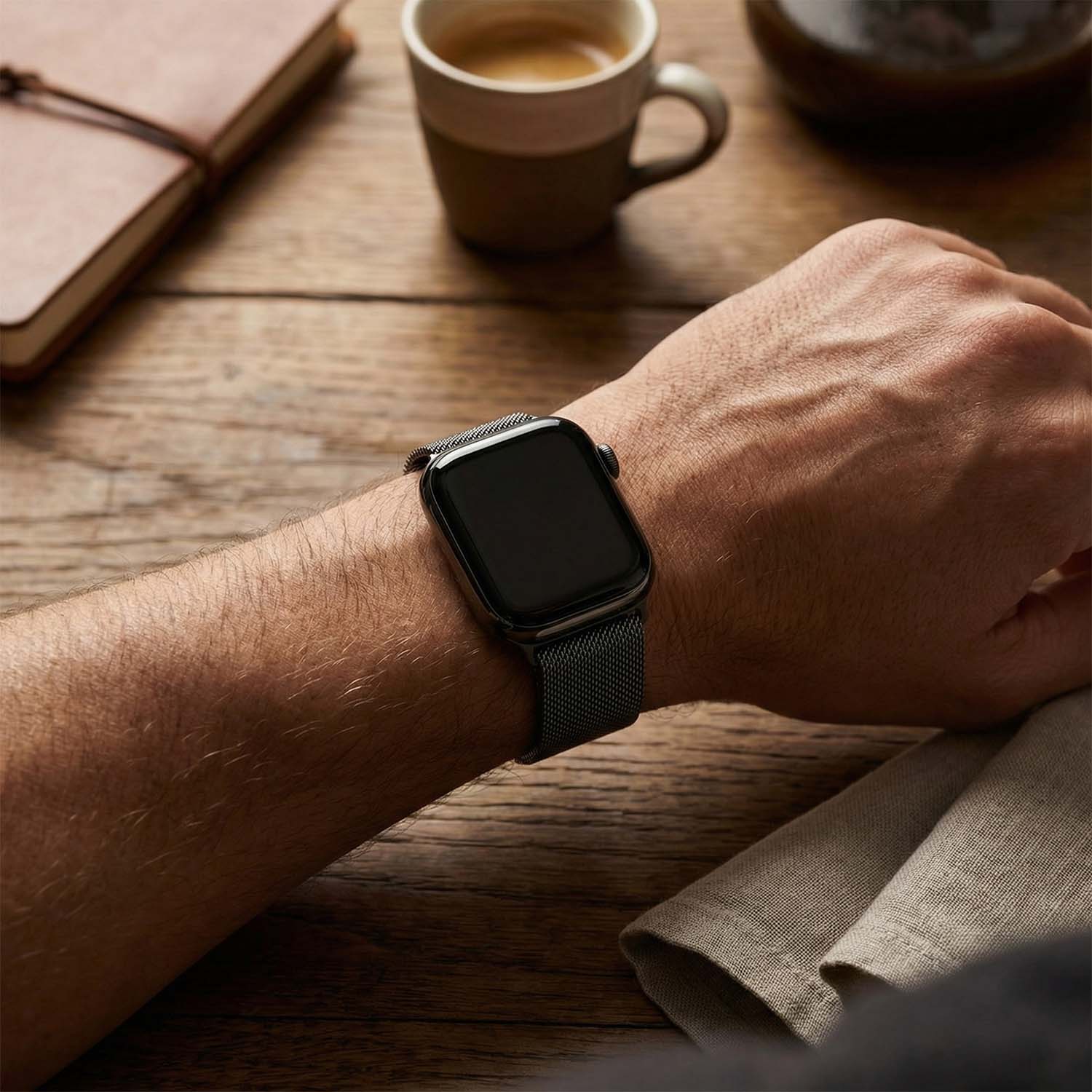 Apple-Watch-bandje-Fiore-milanese-leisteen-7440850511555-123watches-pov-model