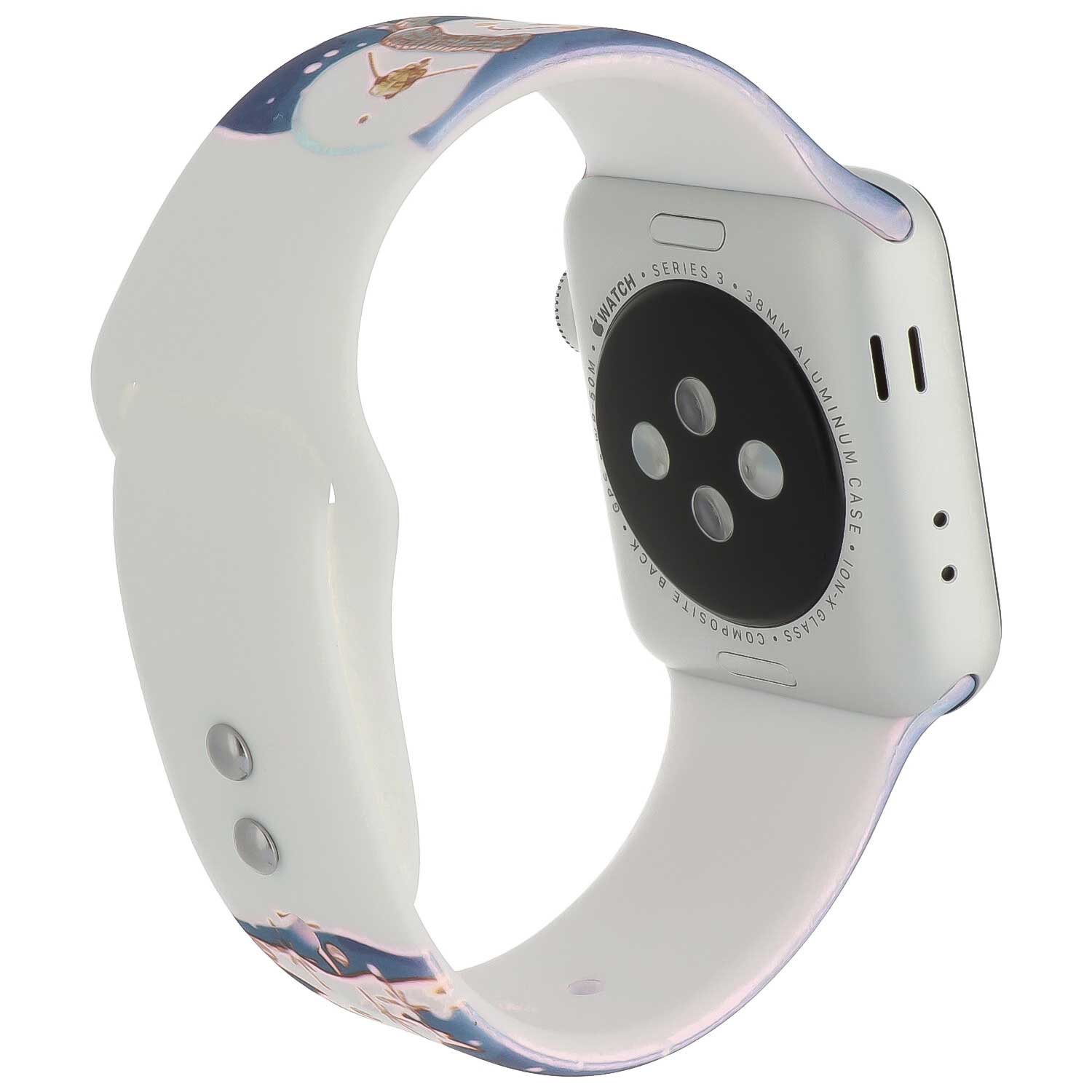 Apple-Watch-print-sport-band-kerst-sneeuwpop-blauw-7440849995960-123watches-achterzijde