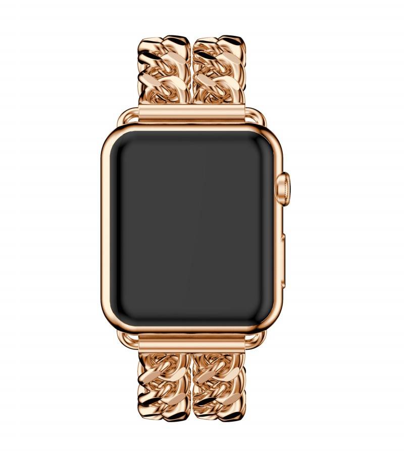Apple Watch stalen cowboy schakel band - rose goud