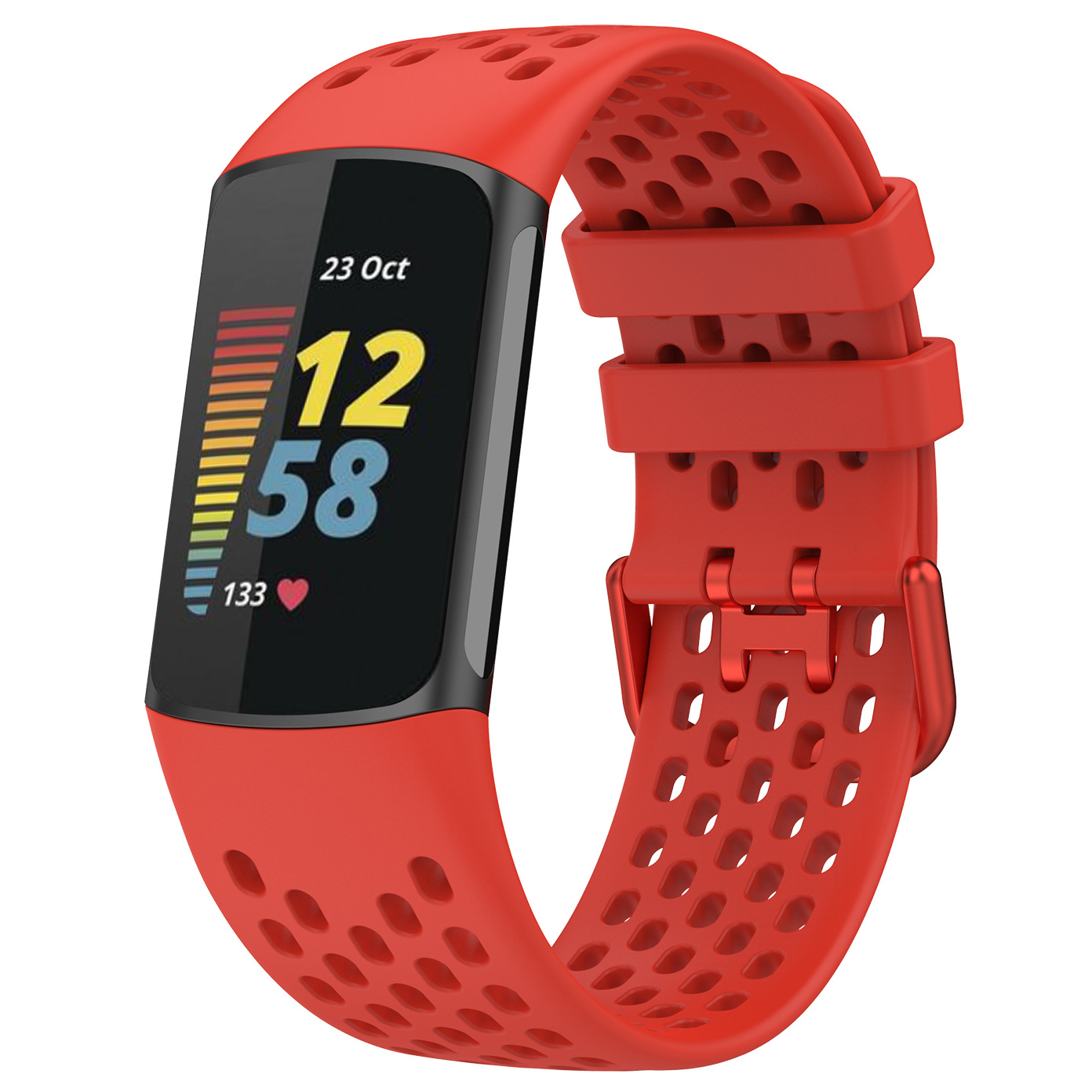 Fitbit Charge 5 sport point band - rood
