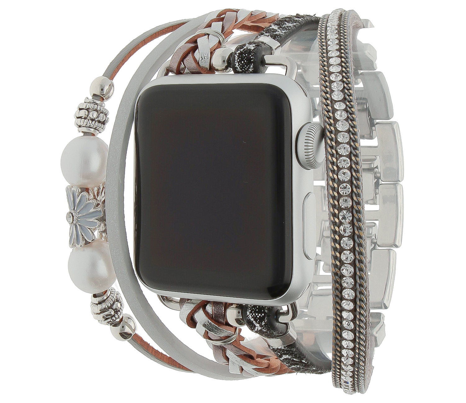 Apple Watch sieraden band - Liz zilver