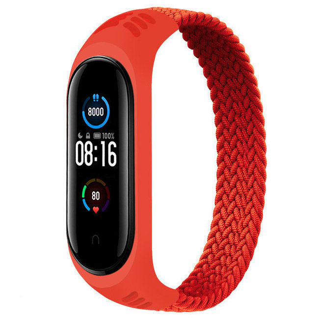 Xiaomi Mi 3/4/5/6 nylon gevlochten solo band - rood