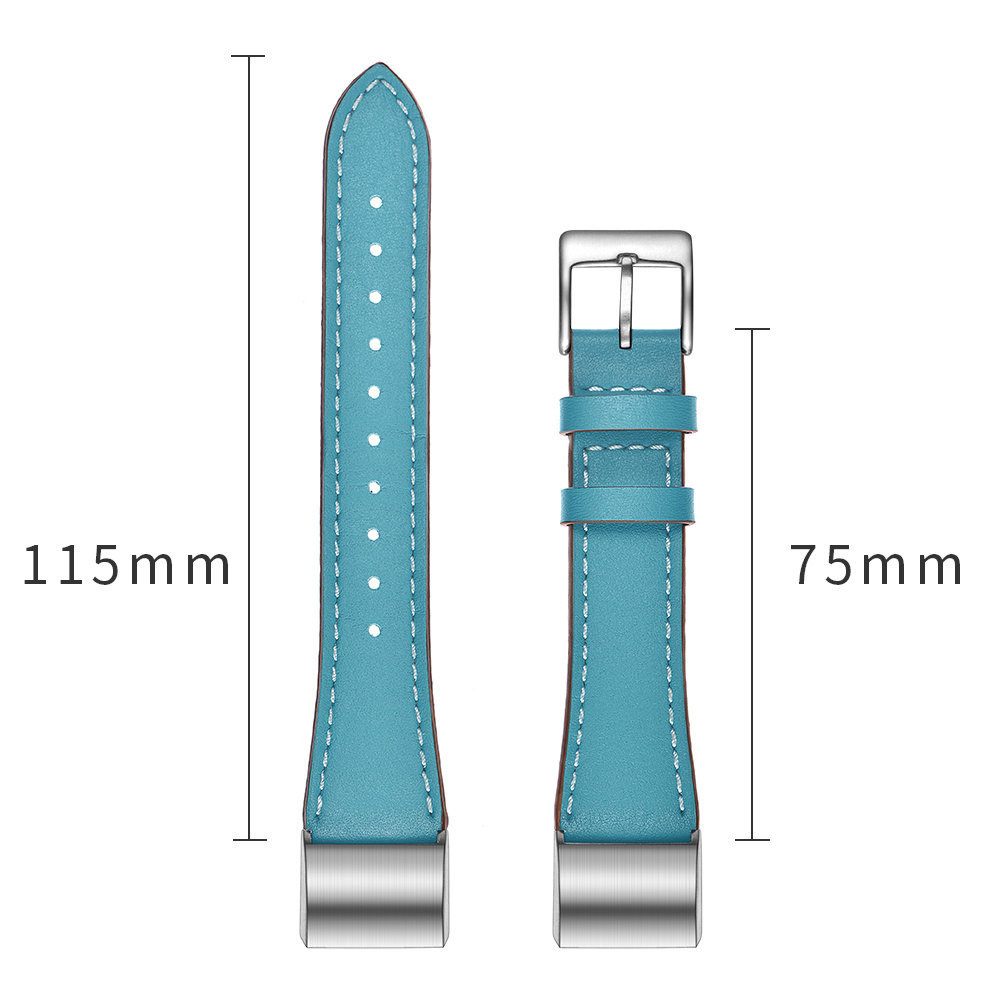 Fitbit Charge 2 premium leren band - lichtblauw Fitbit Charge 2 premium leren band - lichtblauw