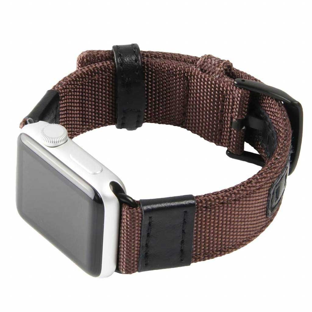 Apple-Watch-nylon-military-band-bruin-7435110196160-123watches-voorzijde