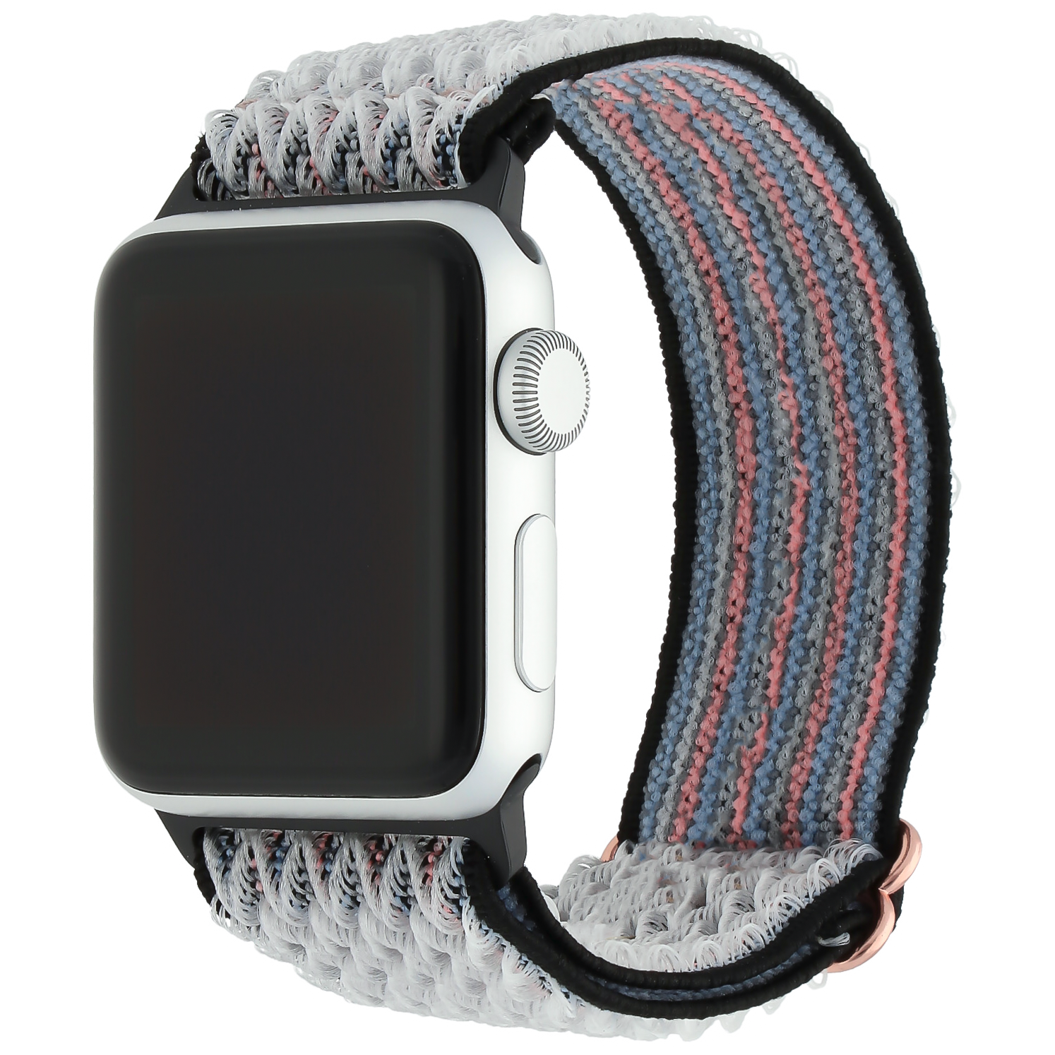 Apple Watch Nylon Solo Band - Hartslag Blauw