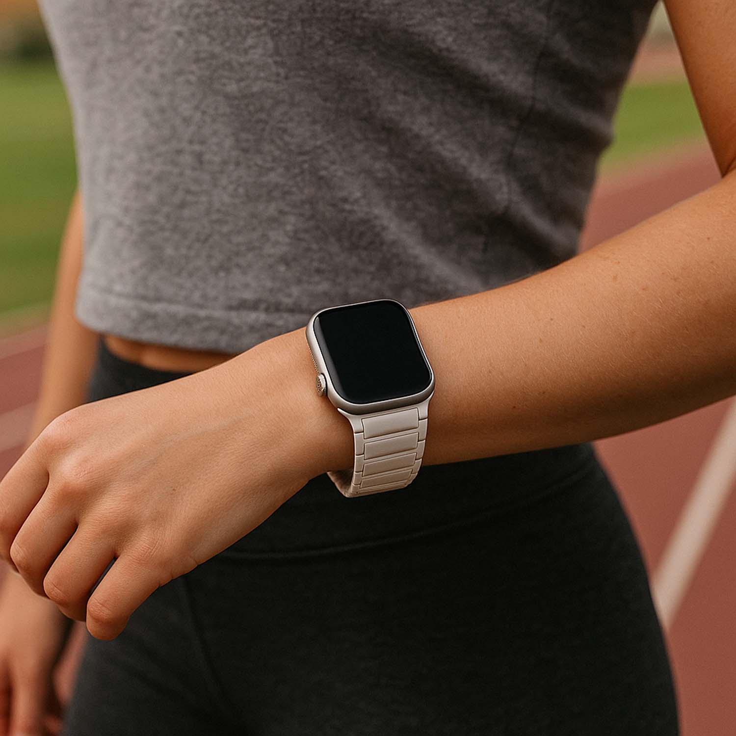 Apple Watch band Zyro – siliconen – sterrenlicht
