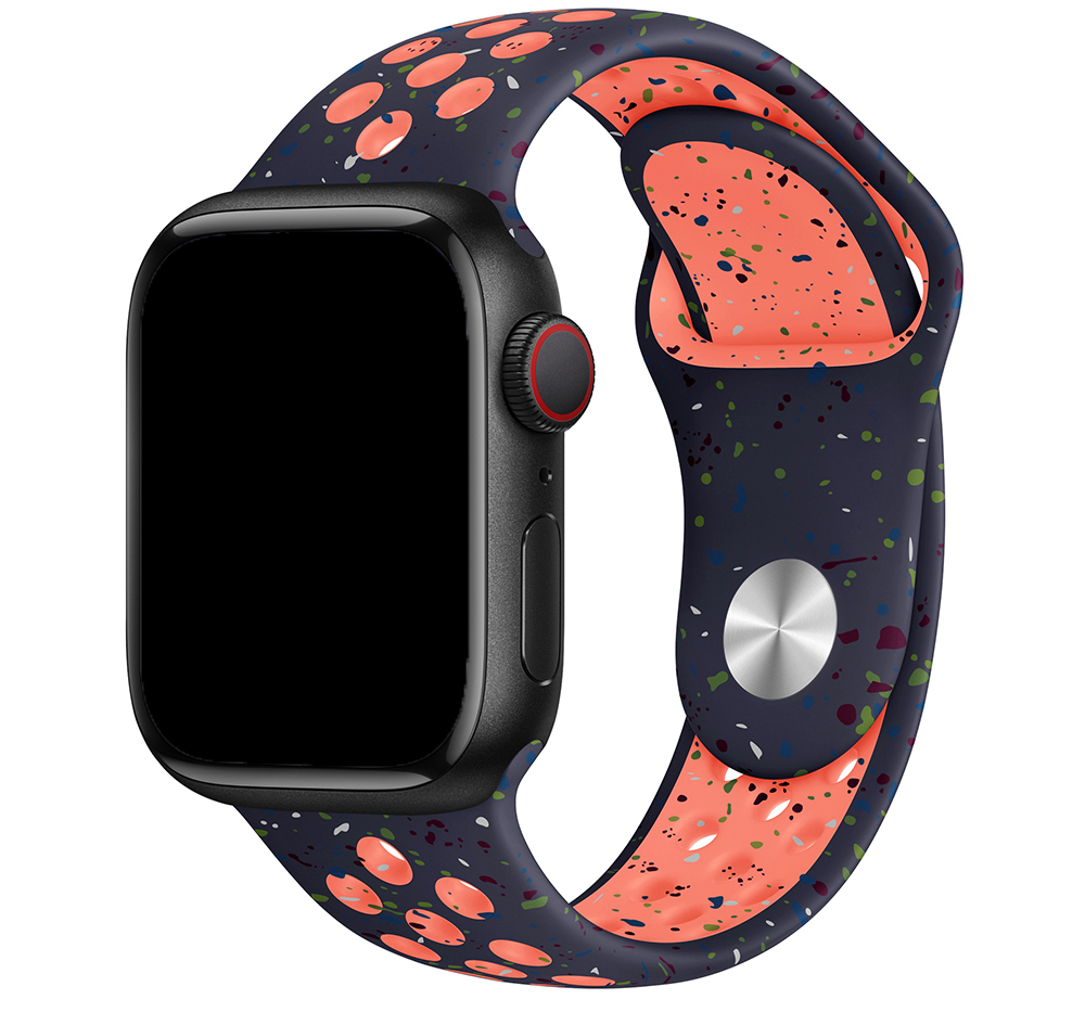 Apple Watch dubbel sport band - blue flame