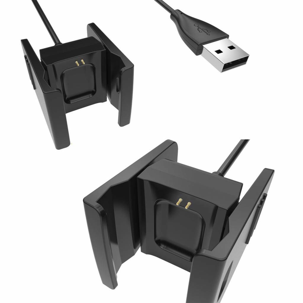Fitbit Charge 3 & 4 usb oplader - zwart