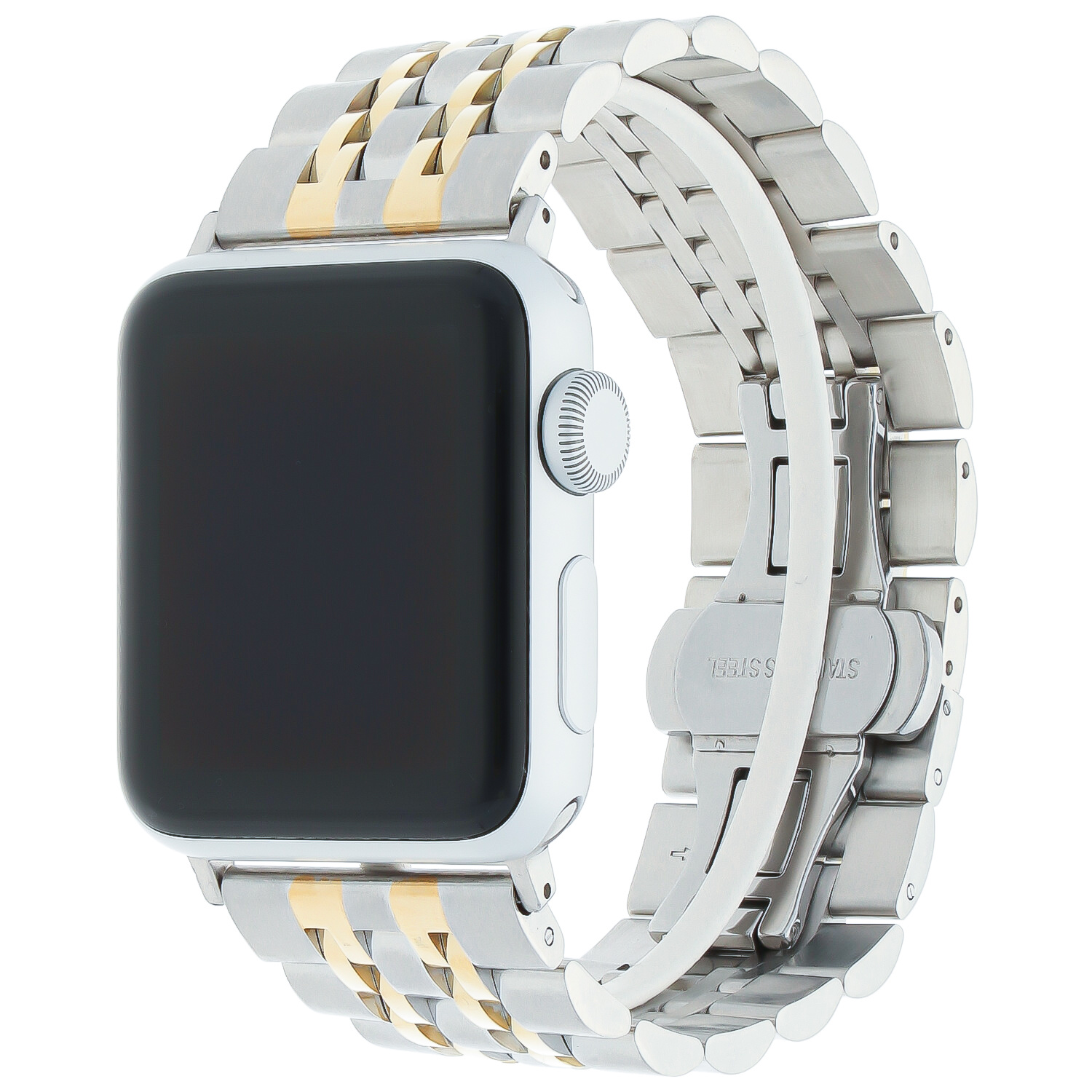 Apple Watch stalen rvs schakel band zilver goud
