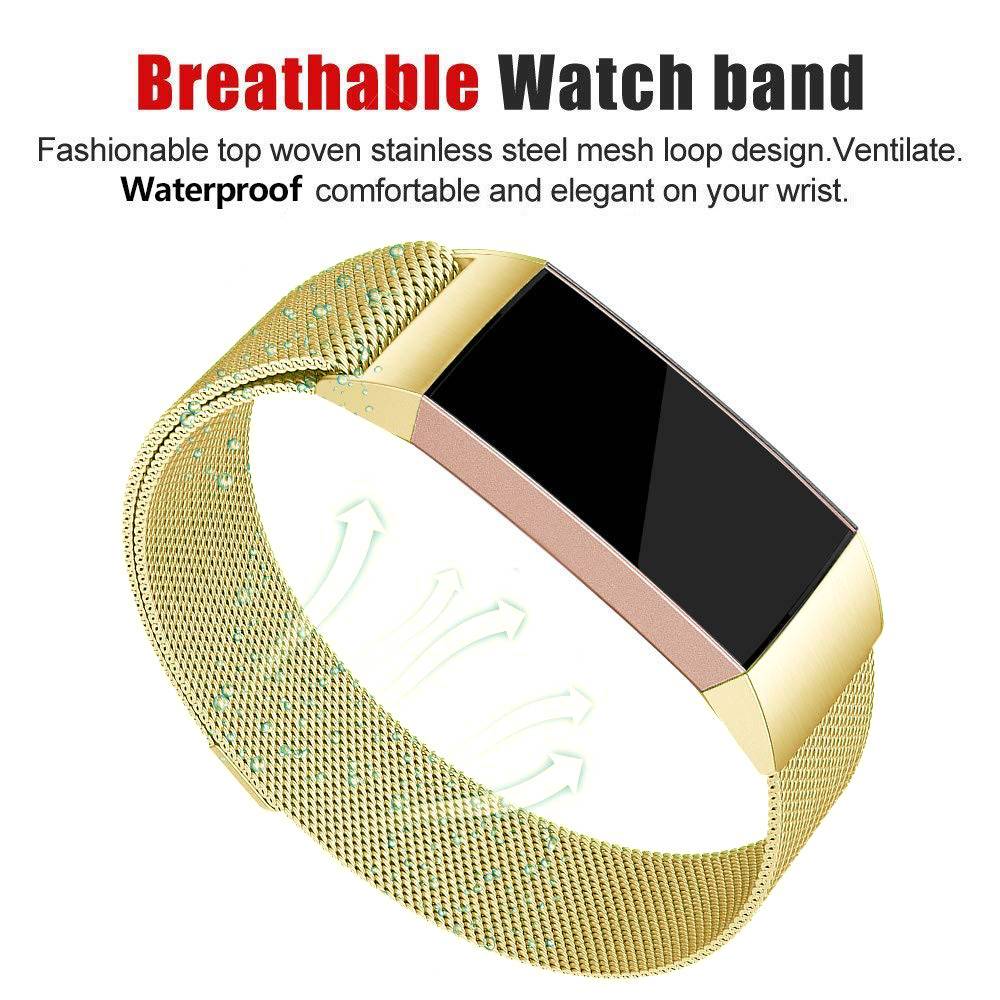 Fitbit Charge 3 & 4 milanese band - goud