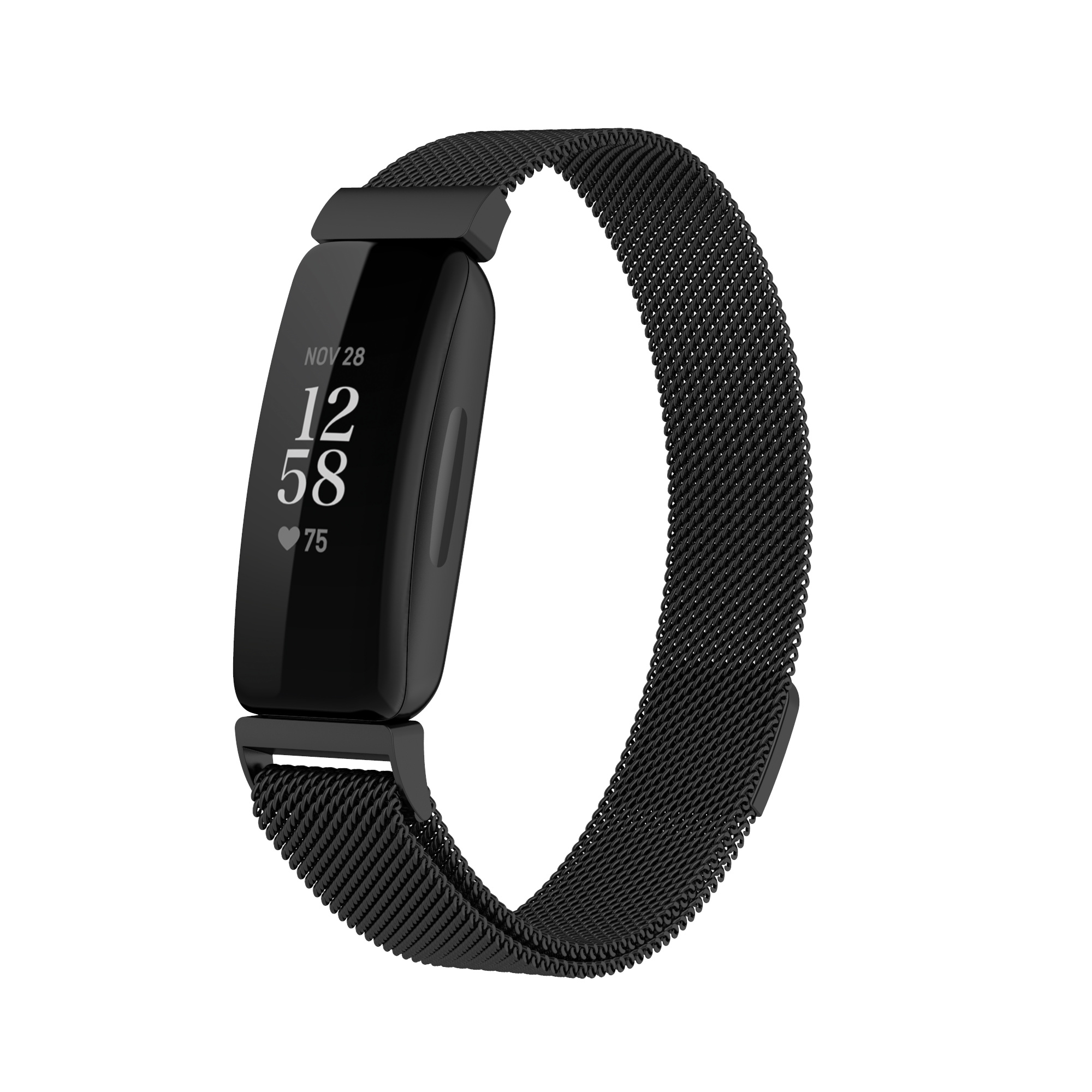 Fitbit Inspire 2 milanese band - zwart