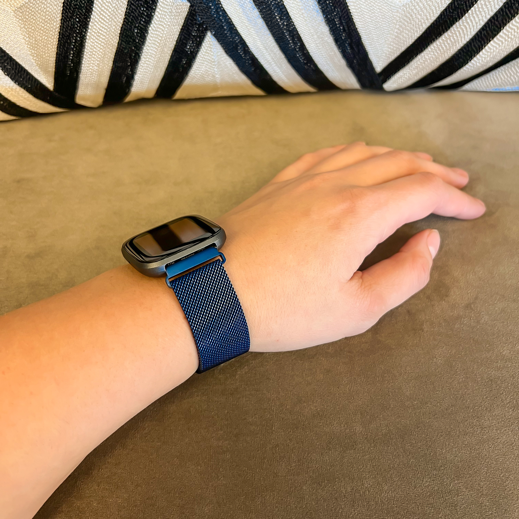 Fitbit Versa milanese band - blauw