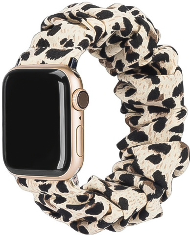 Apple Watch Nylon Scrunchie Band - Panter - 42mm/44mm/45mm/49mm - ML