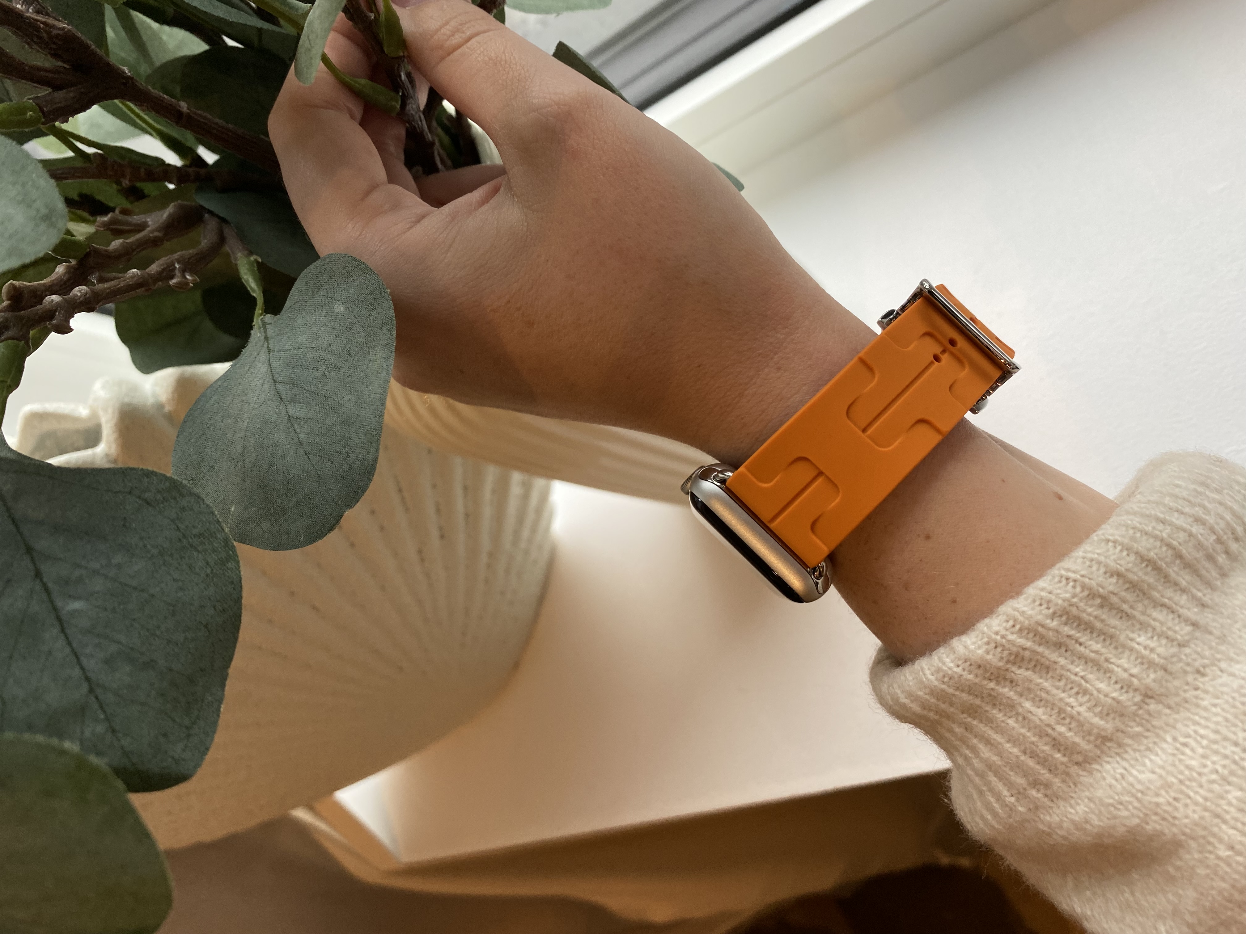Apple Watch sport Hermes kilim single tour oranje