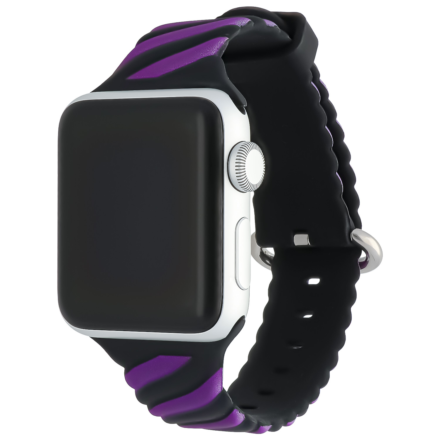 Apple Watch swirl sport band - zwart paars