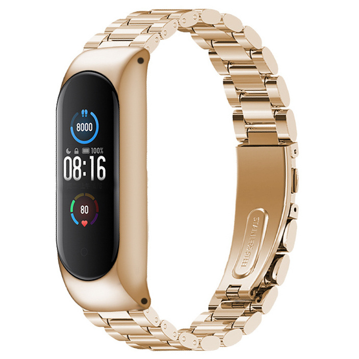 Xiaomi Mi 3/4/5/6 kralen stalen schakel band - mat champagne
