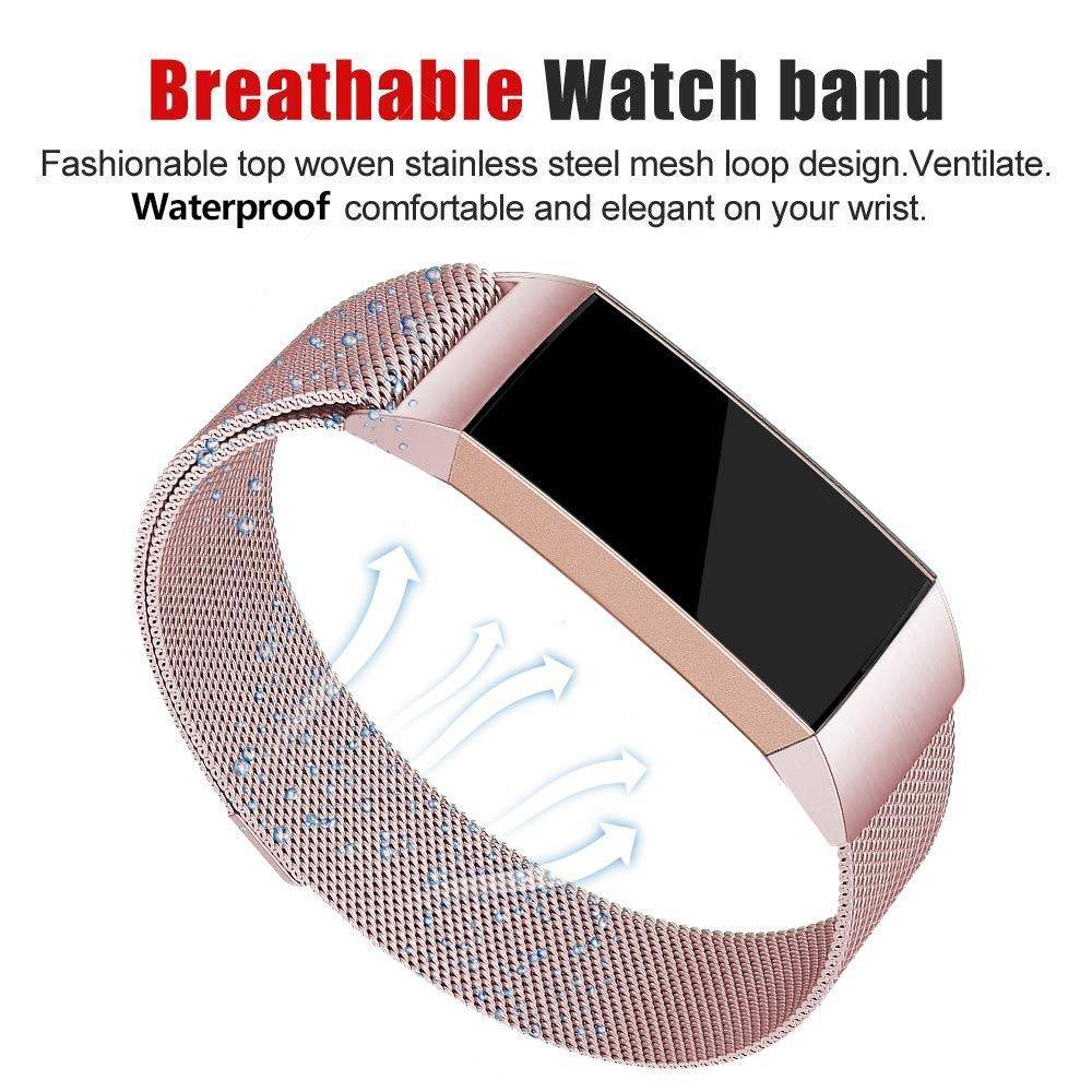 Fitbit Charge 3 & 4 milanese band - roze