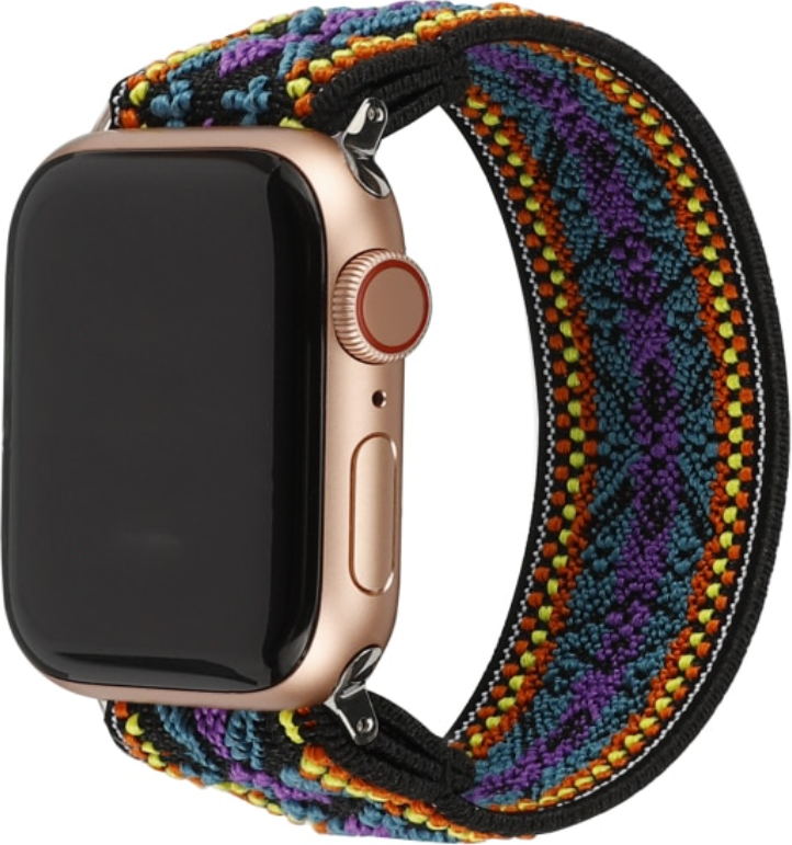 Apple Watch Nylon Geweven Band - Bohemian Paars - 42mm/44mm/45mm/49mm - SM