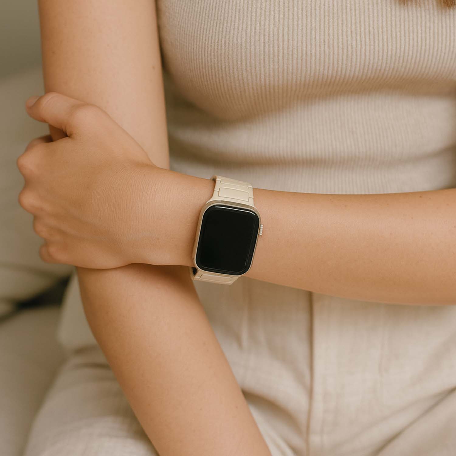 Apple Watch band Zyro – siliconen – sterrenlicht