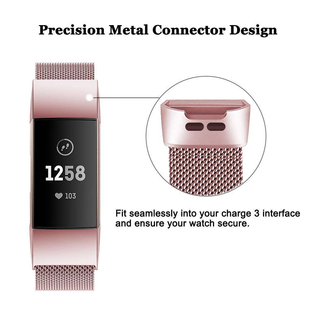 Fitbit Charge 3 & 4 milanese band - roze