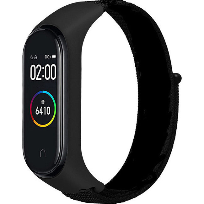 Xiaomi Mi 3/4/5/6 nylon sport loop band - zwart