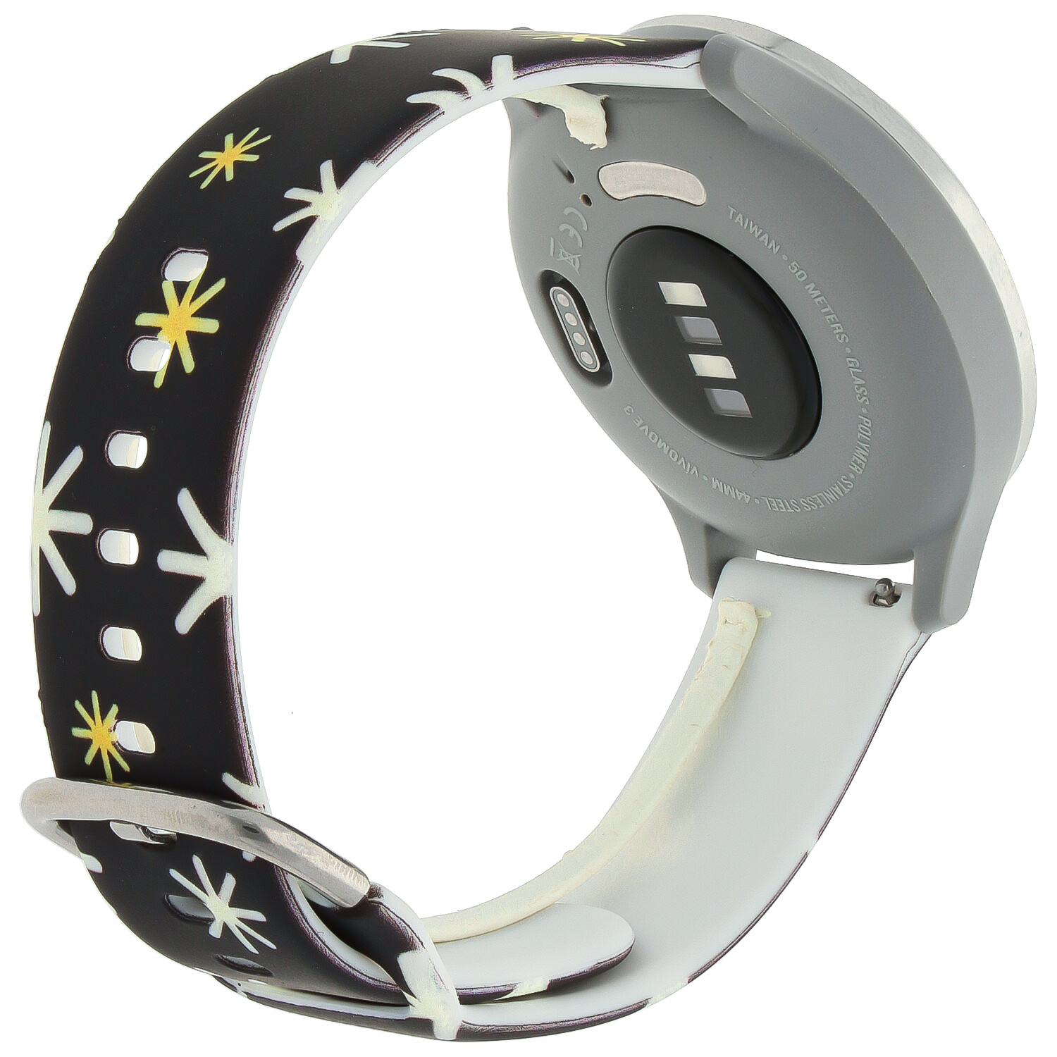 Huawei Watch print sport band - kerst zwart