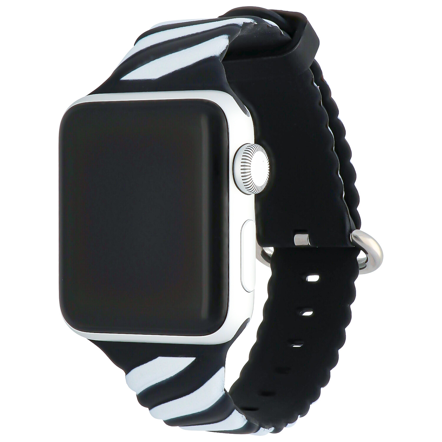 Apple Watch swirl sport band - zwart wit